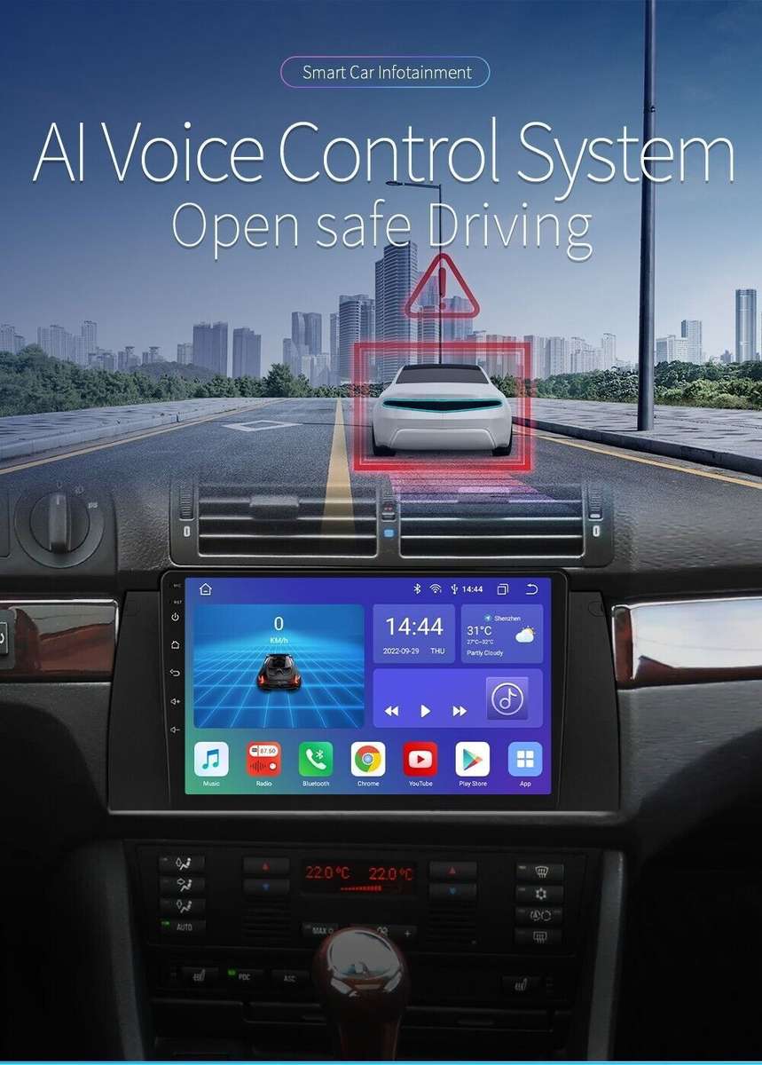 For BMW E39 X5 E53 9'' Car Stereo Android 12 Radio CarPlay Nav GPS DSP 4GB+64GB