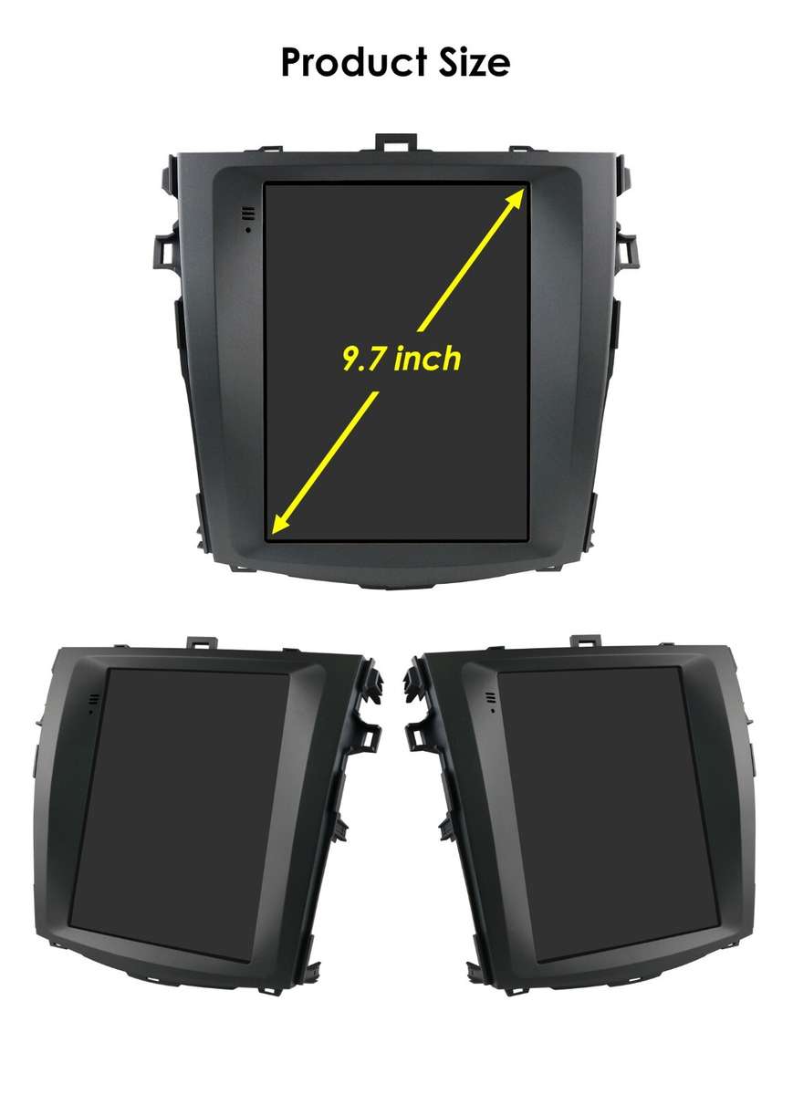 9.7"Android 12 For Toyota Corolla E140 E150 2006-2013 CarPlay Radio GPS Navi RDS
