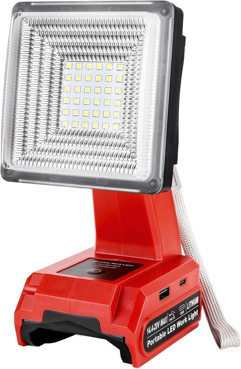 Floodlight Cordless LED Work Light for Craftsman V20 Battery LED Floodlight USB