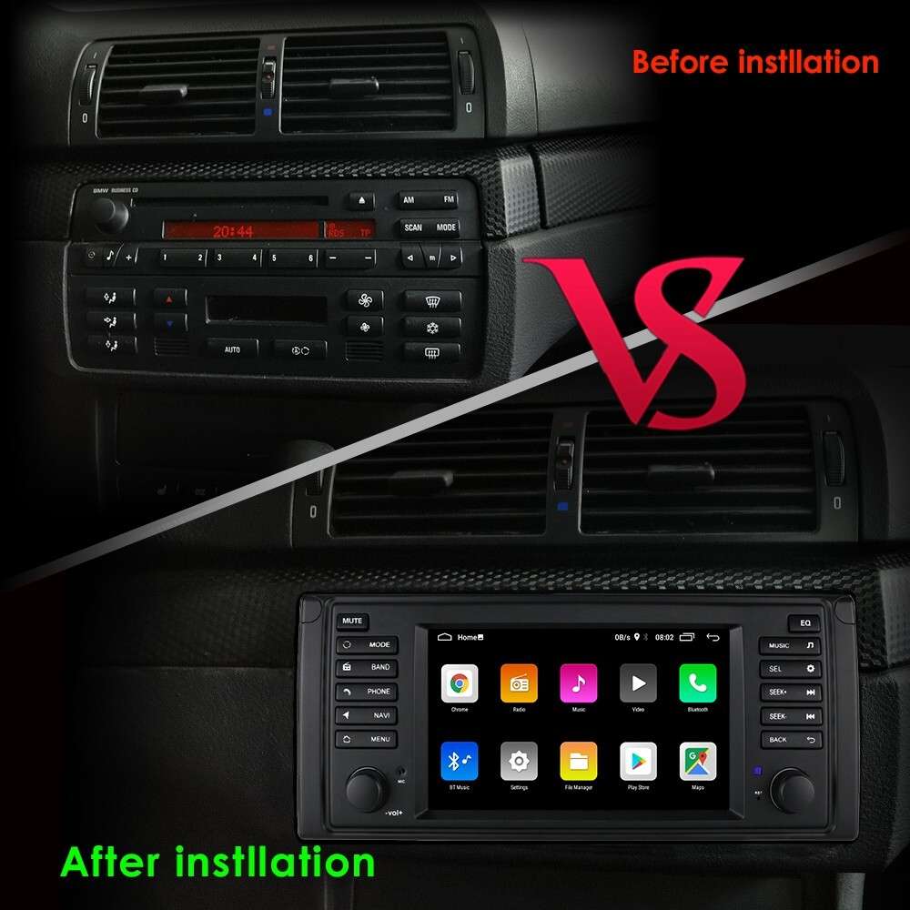 7" For BMW E39 E53 X5 GPS Navi Android 12 Car Stereo Radio Head Unit CarPlay BT