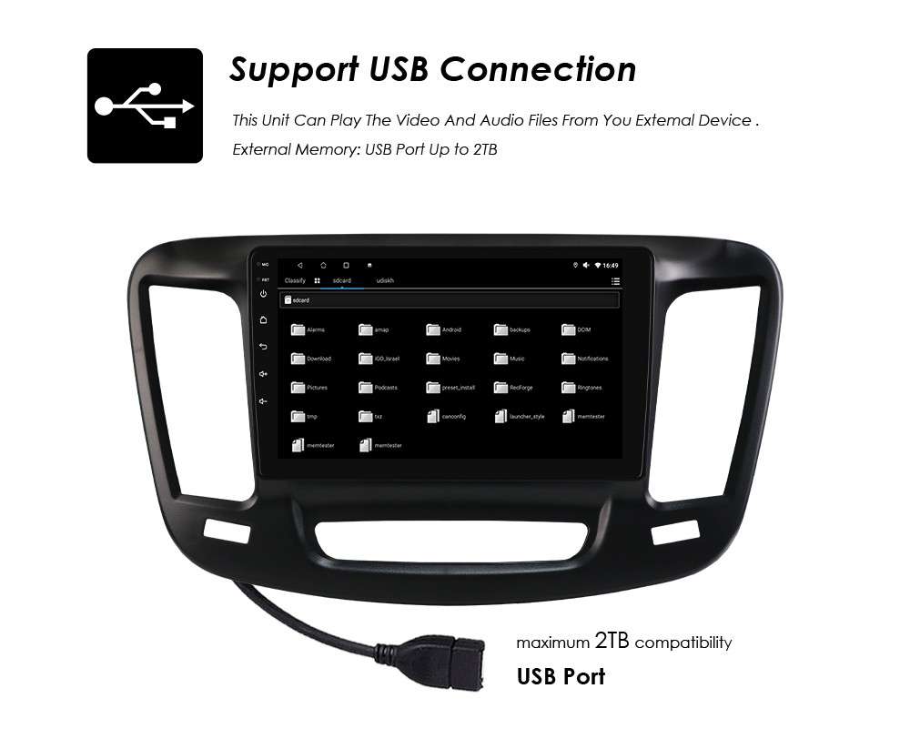 Carplay Android 14 For 2015-2019 Chrysler 200 200C 200S Car Stereo GPS Sat Navi