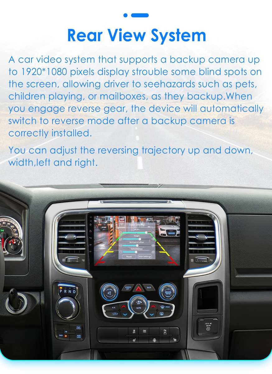For Dodge Ram 1500/2500/3500 2013-18 Android12 Radio WIFI CarPlay GPS Stereo DAB