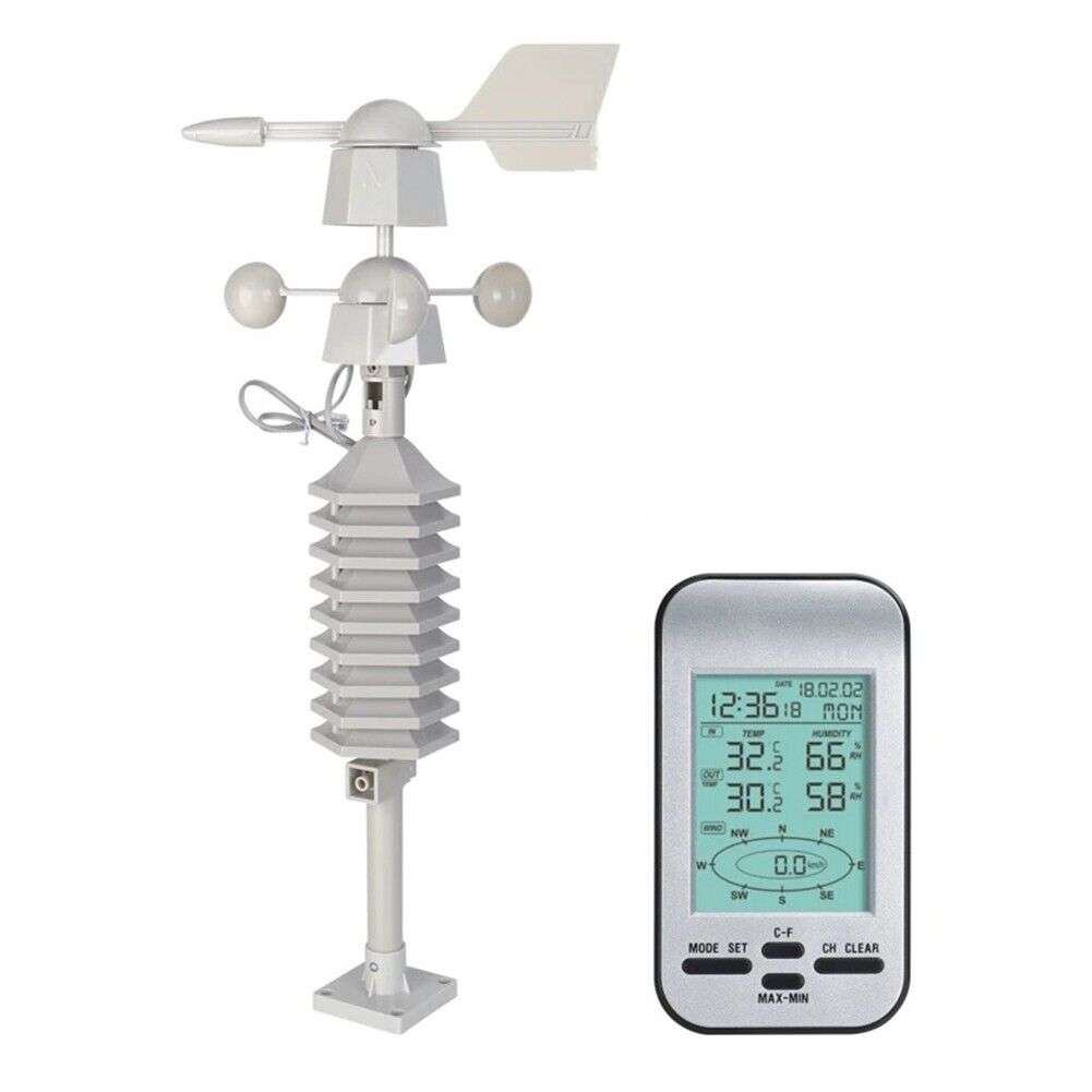 Digital Wireless Weather Meter Small Weather Station 433MHz Wireless Anemometer