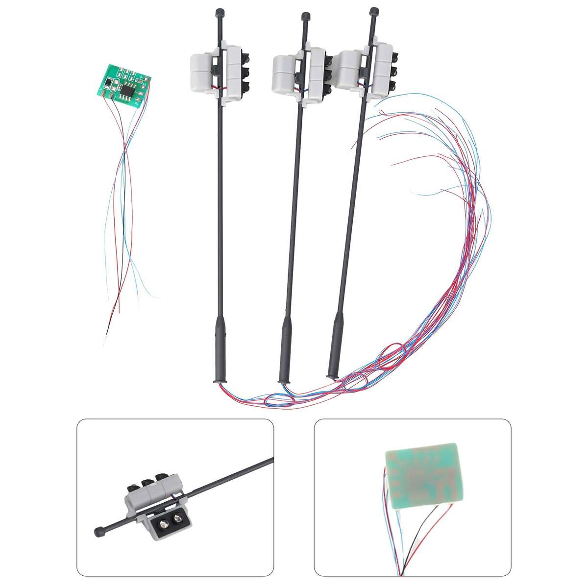 3xGauge G Traffic Lights With Pedestrian Crossings LED Vehicle Light Rail Layout