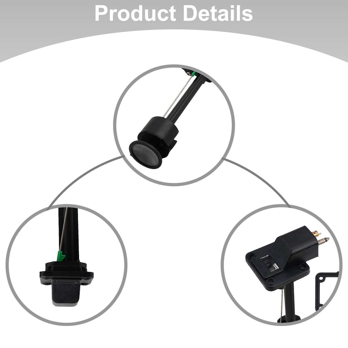 Boat Fuel Tank Connector/Pickup With Fuel Meter Fitting For Outboard Fuel Gauge