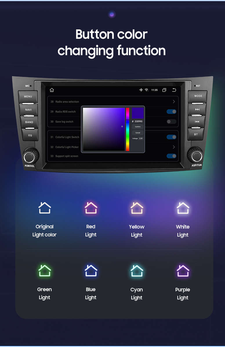 6+64GB Android 8CORE For Mercedes-Benz E Class W211 CLS-W219 GPS Stereo CarPlay
