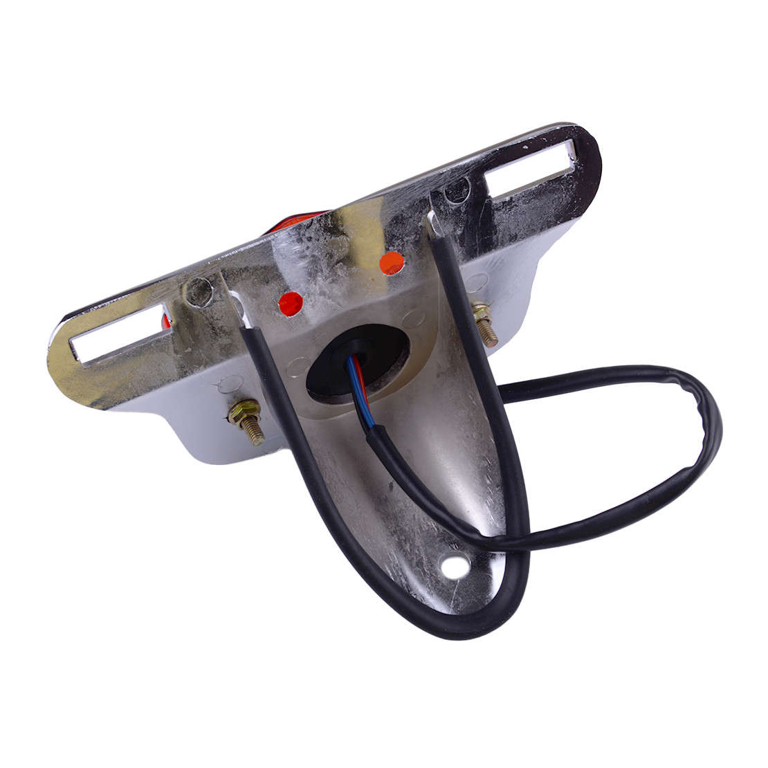 Universal Motorcycle Rear Brake Tail Light LED License Plate Running Light yw