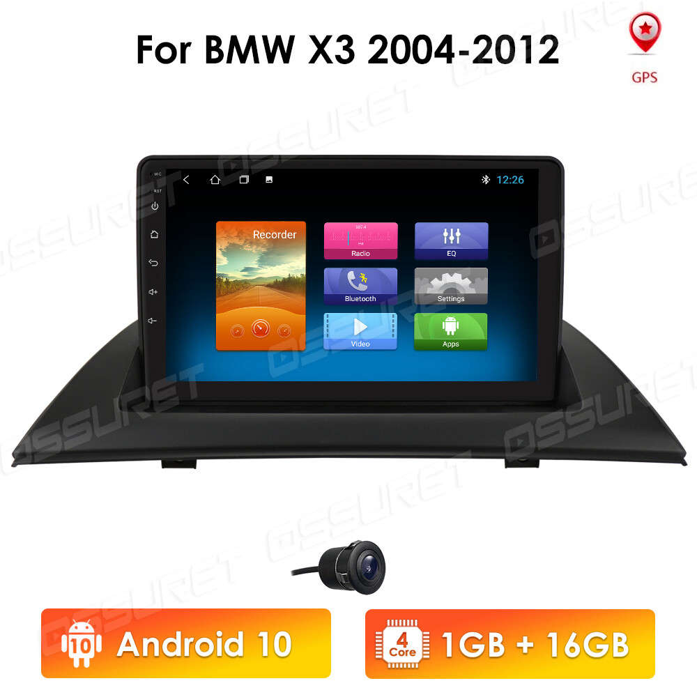 9" Android 9.1 Car Radio GPS Stereo WiFi DAB+ BT Camera For BMW X3 E83 2004-2012