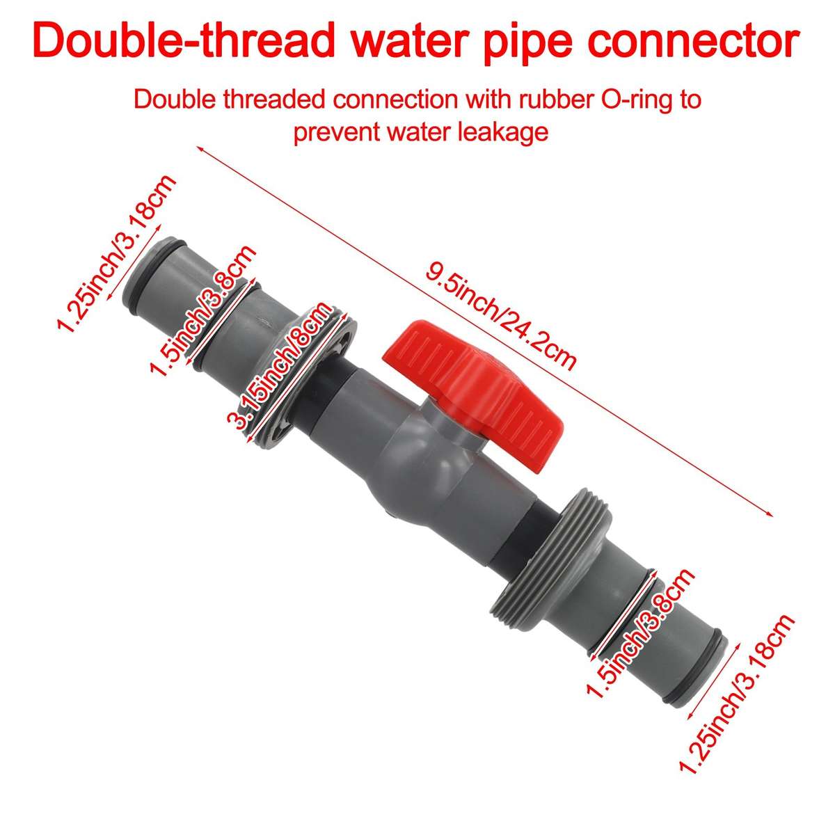 T Shaped Pool Hose Adapter Perfect For 32mm And 38mm Hoses Easy To Setup