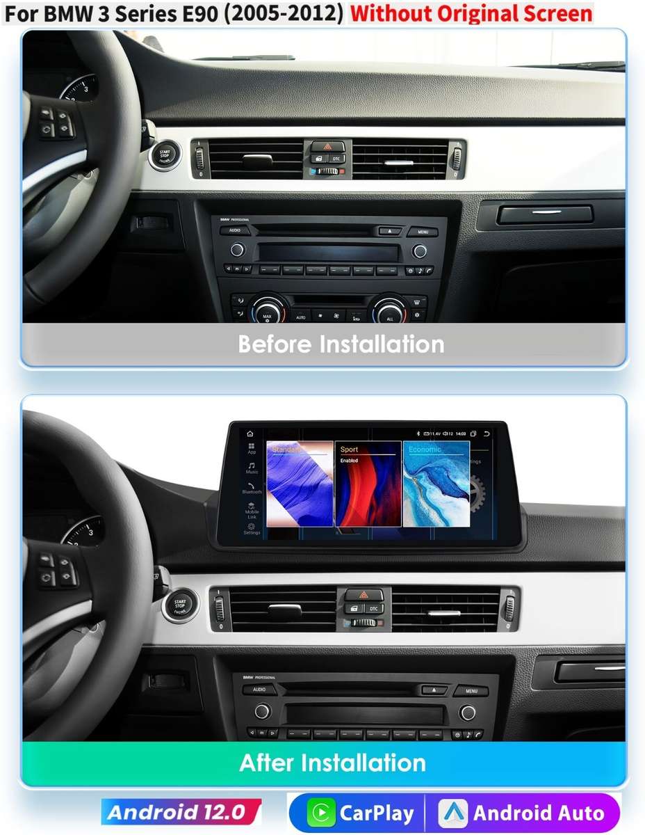 Android 13 For BMW 3 Series E90 330i 335i 2005-12 Carplay Stereo Radio GPS 8Core