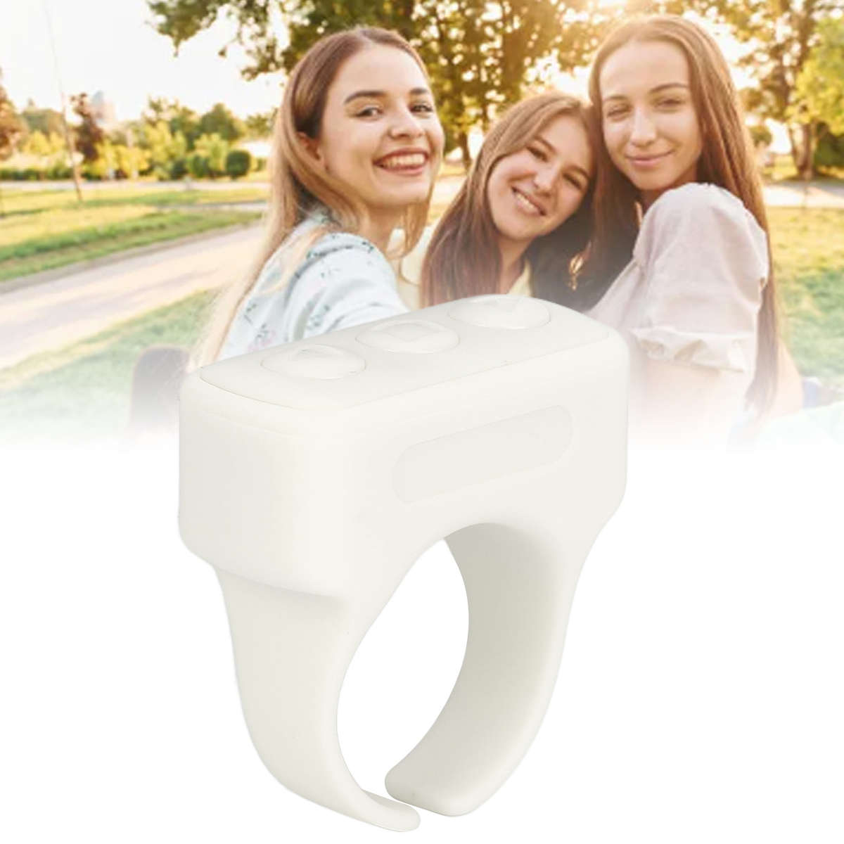 Remote Control App Page Turner Video Recording Selfie Button Rechargeable Bl CHW