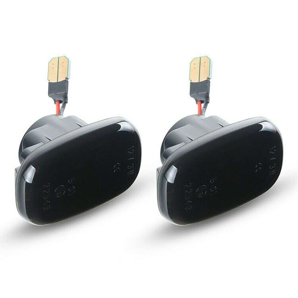 2*Dynamic Smoked LED Side Marker Lights Lens Fender For Toyota SR5 for VIGO