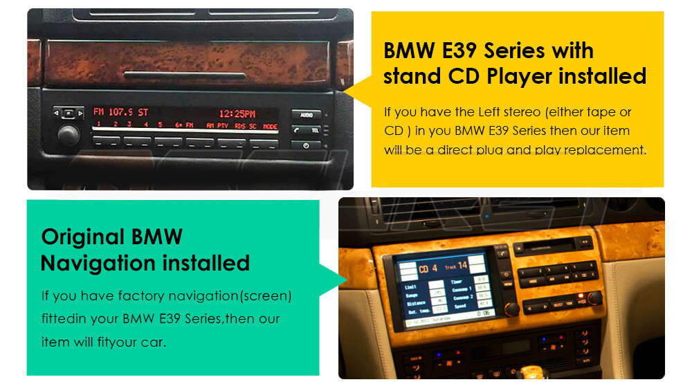 For BMW E53 X5 E39 Car Stereo Player 7" Android 12 Radio GPS Navigation CarPlay