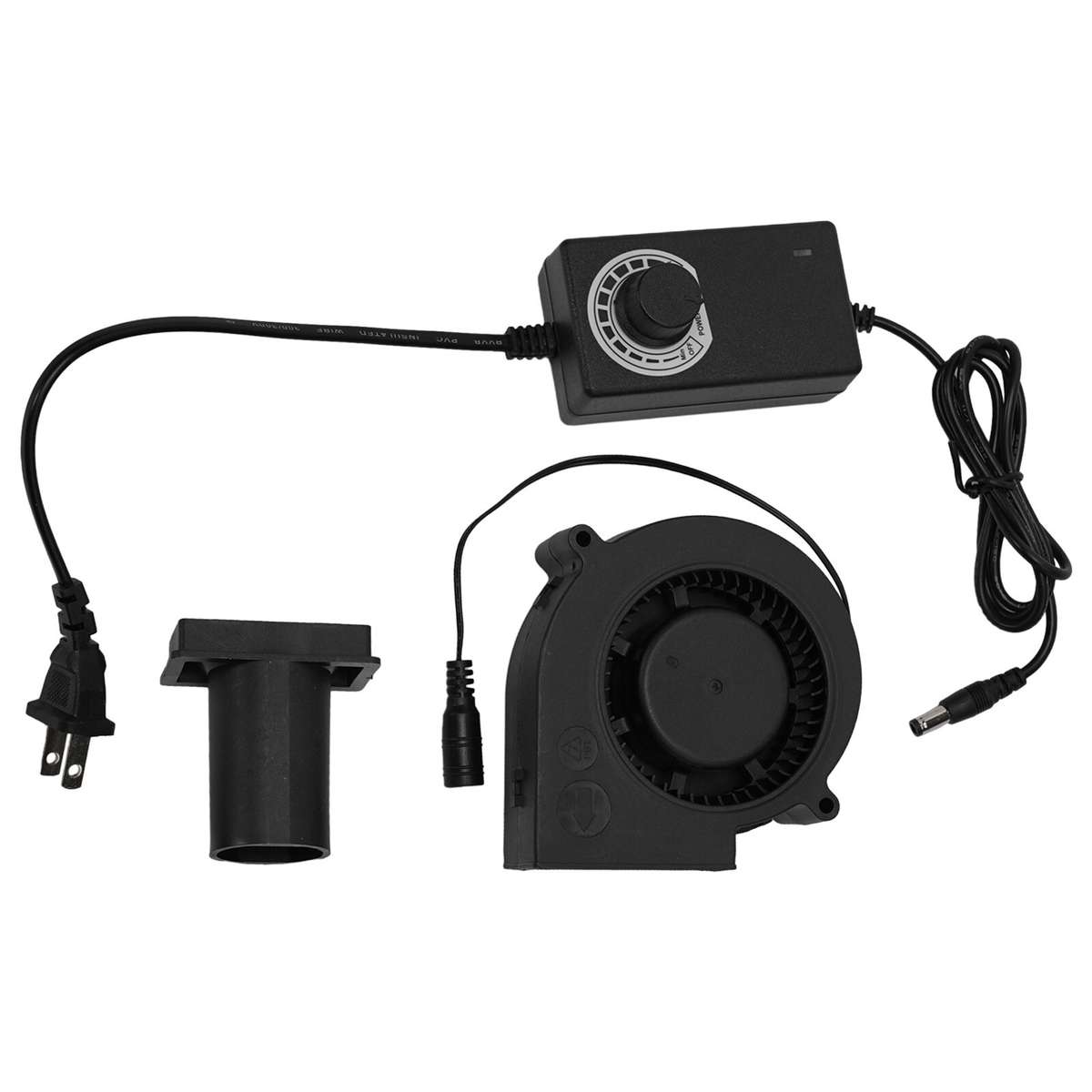 Powerful 12V 2 7A Blower Fan For Fire Pits BBQ And Smokers High Airflow