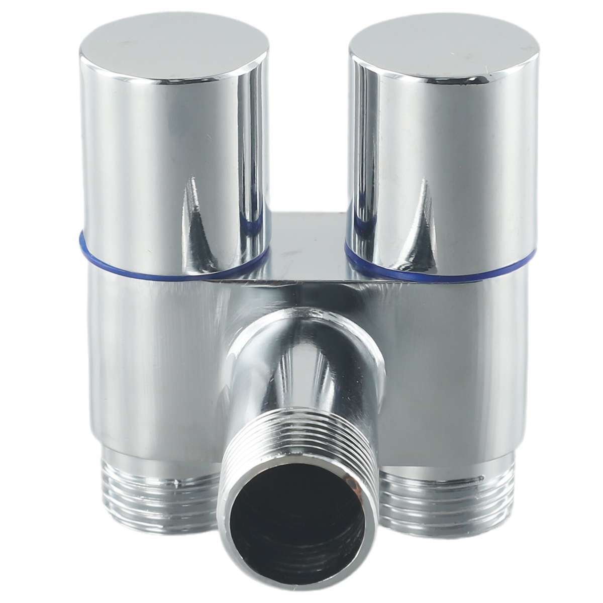 G1/2 1 In 2 Out Dual Control Washing Machine Faucet Toilet Triangle Valve