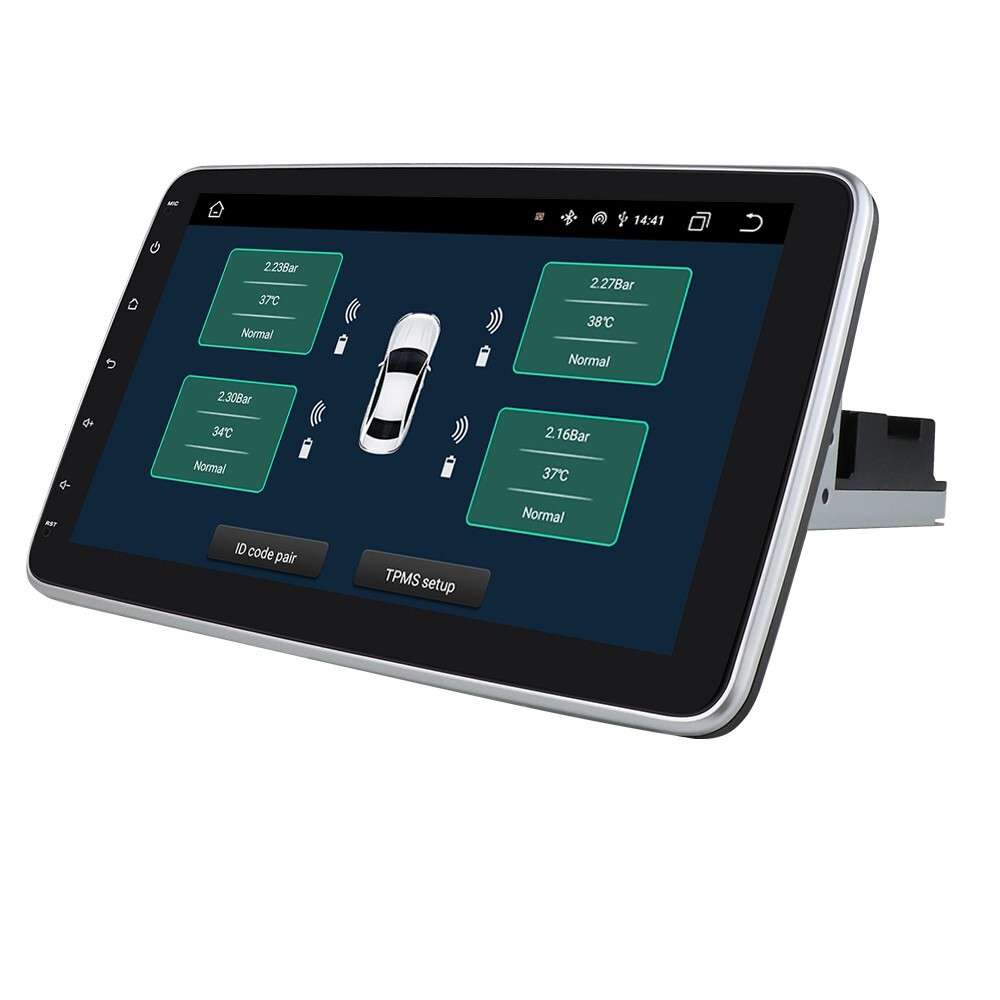Single 1Din Apple Carplay Stereo Radio DSP BT5.0 GPS Navi Wifi Rotatable Screen