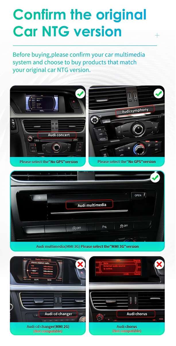 Carplay Radio Stereo 8Core 10.25''Android 13 GPS Navi For Audi Q5 2009-2016 High