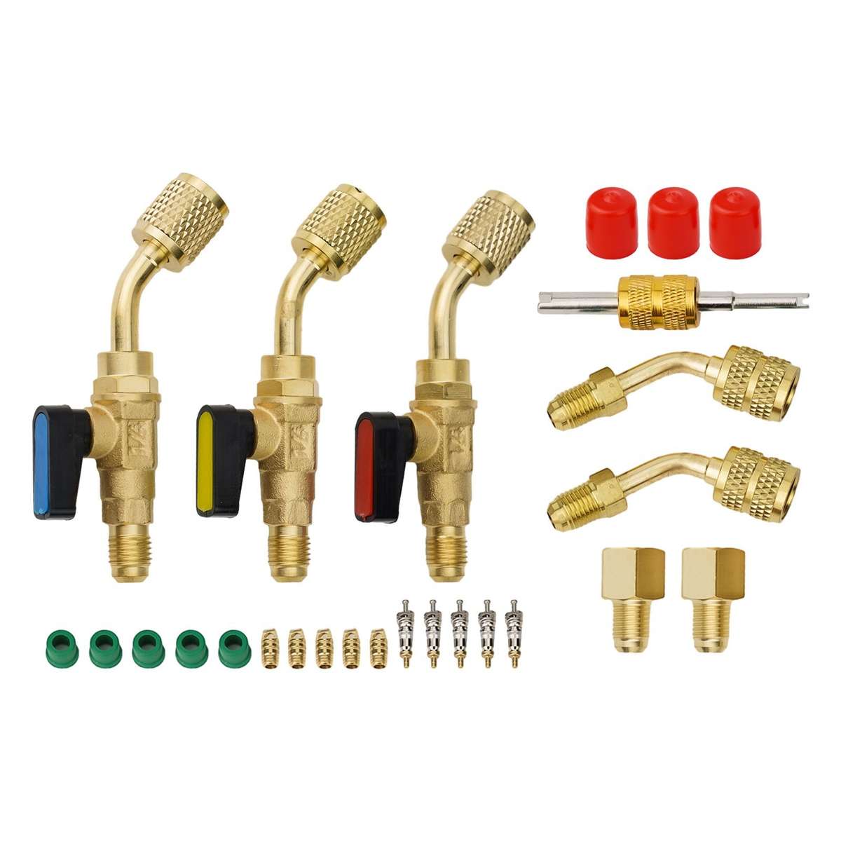Upgrade Your AC HVAC With Angled Ball Valve Adapter Fitting For R410A R134A R22