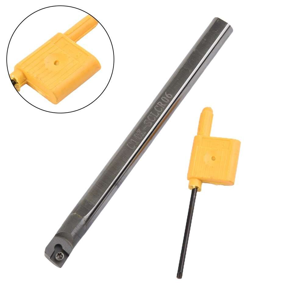 Solid Carbide Lathe Turning Tool Boring Bar Holder T8 C10K-SCLCR06 For-CCMT0602
