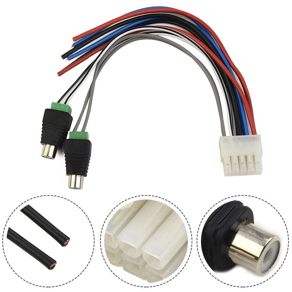 For Dual TBX10A For RCA Power Input Wire Harness 10 Pin Connection Kit