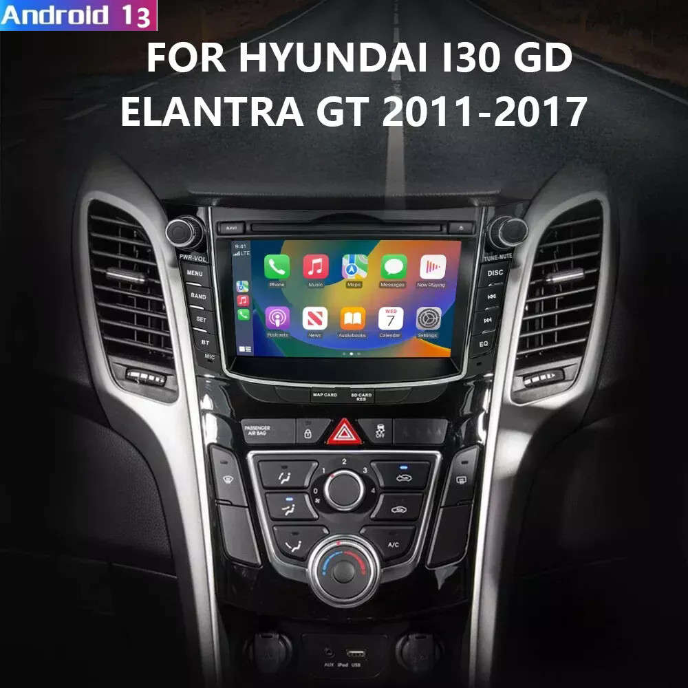 Android 13 Car Radio Multimedia GPS Carplay for Hyundai i30 Elantra GT 2011-2017