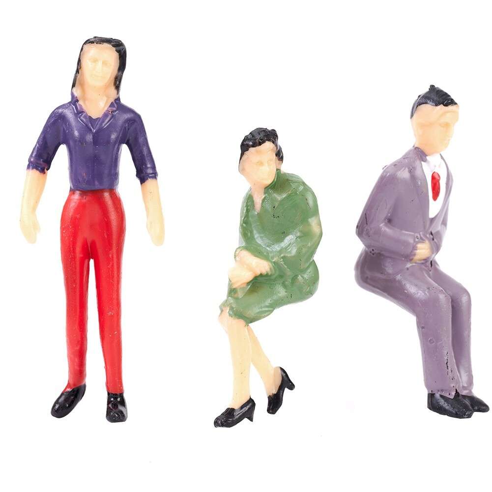 50x 1:32 Scale Painted Figures Model People Passengers For Layout Landscape
