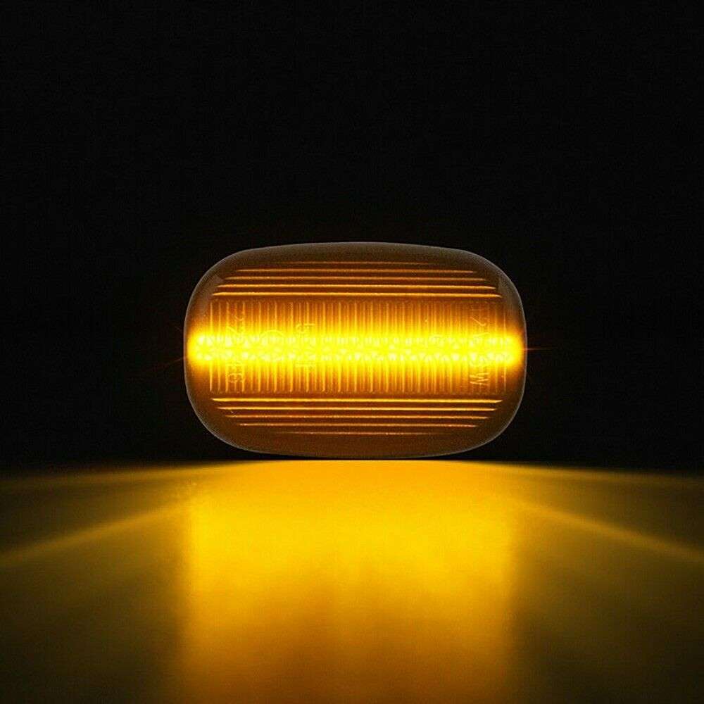2*Dynamic Smoked LED Side Marker Lights Lens Fender For Toyota SR5 for VIGO