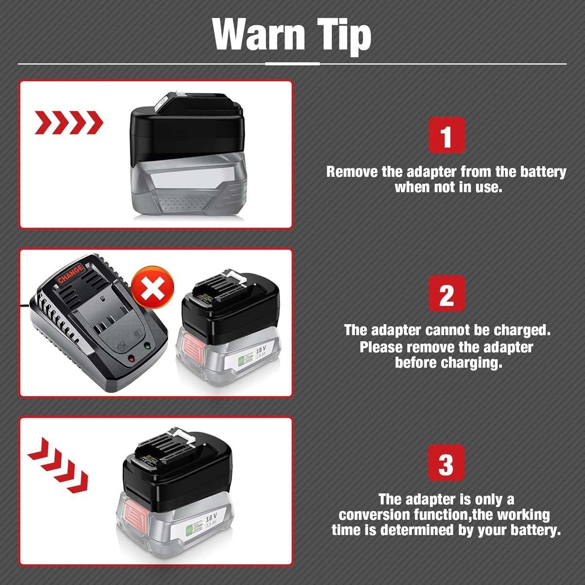 Adapter for Bosch 18V PBA Li-ion Battery Converter to for Makita 12V Power tools