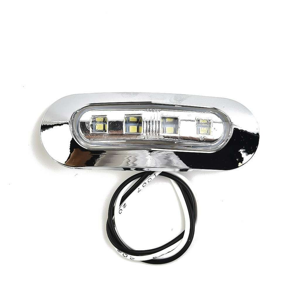 5pcs Marine Boat LED Courtesy Lights Cabin Deck Walkway Stair Light White 12-24V