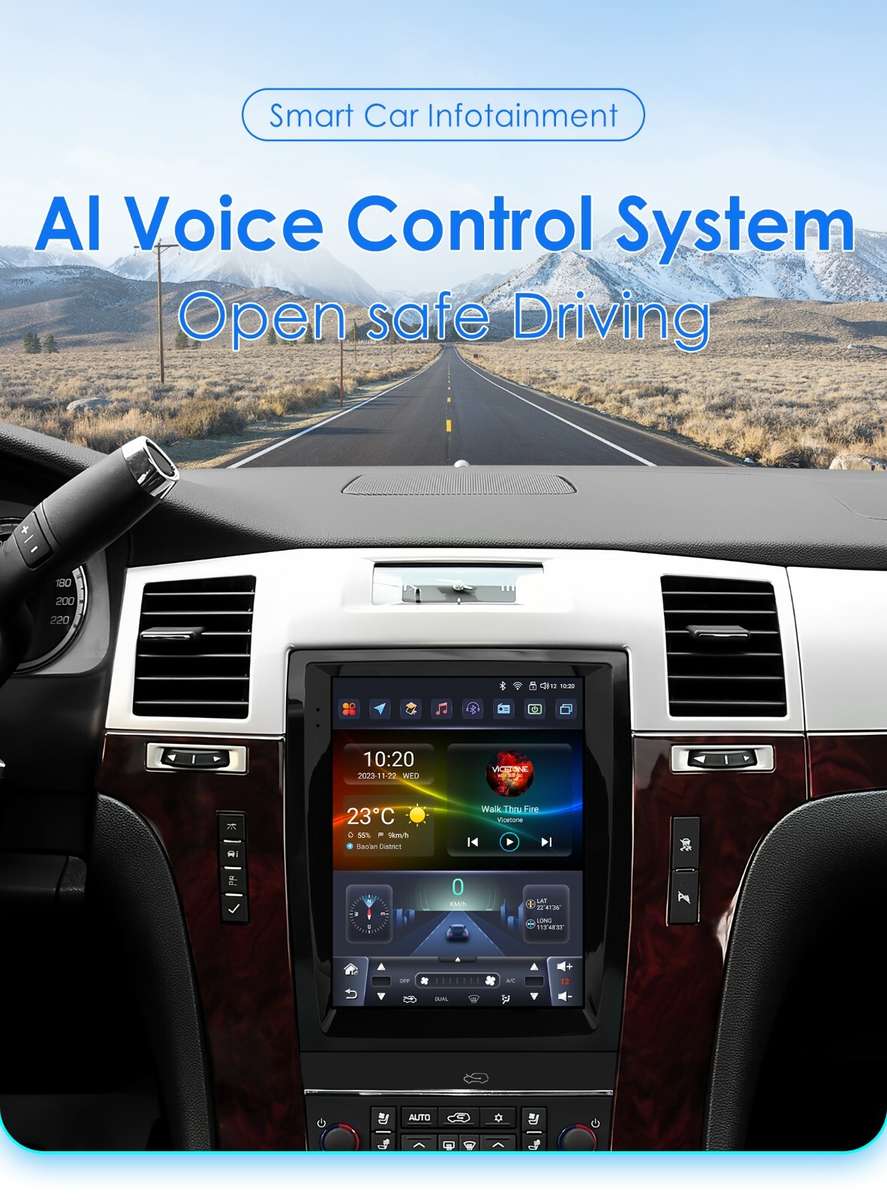For Cadillac Escalade 2007-14 9.7" TouchScreen Android 13 Car Radio GPS Carplay