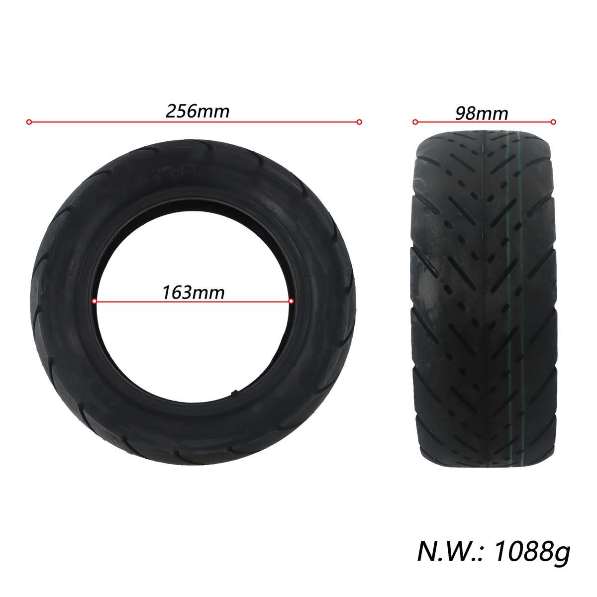 11 Inch 90/65-6.5 -Rode Tire Tubeless Tyre For-11x Electric Scooter