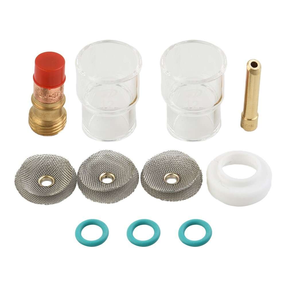 TIG Welding Torch Gas Lens #12 Pyrex-Glass Cup Kit For WP-17/18/26