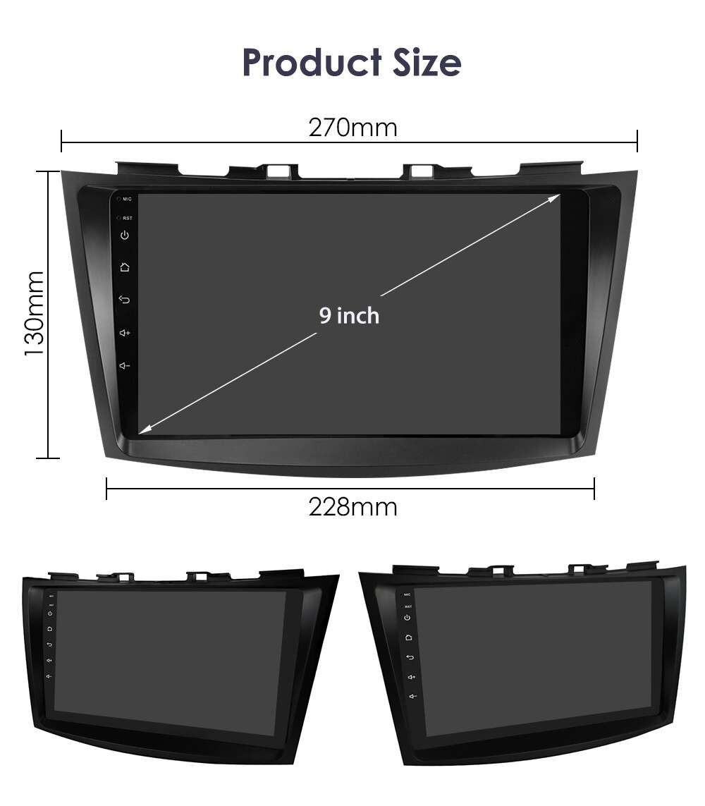 Android 12 Auto Car Radio Stereo Wifi CarPlay GPS Nav For Suzuki Swift 2011-2015