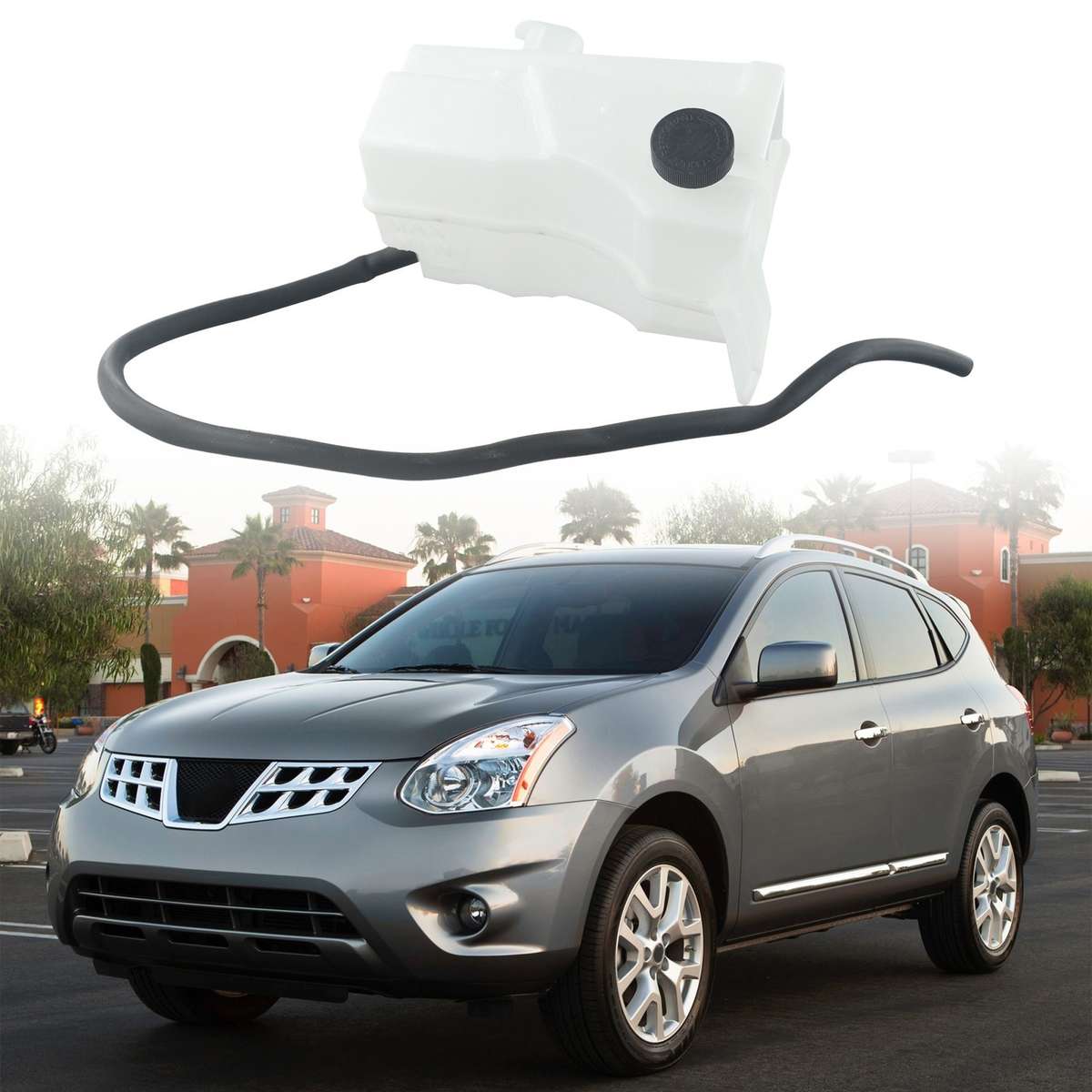 1*Coolant Reservoir With Cap Fit For Nissan For Rogue 2008-2015 21711-JG000 Part