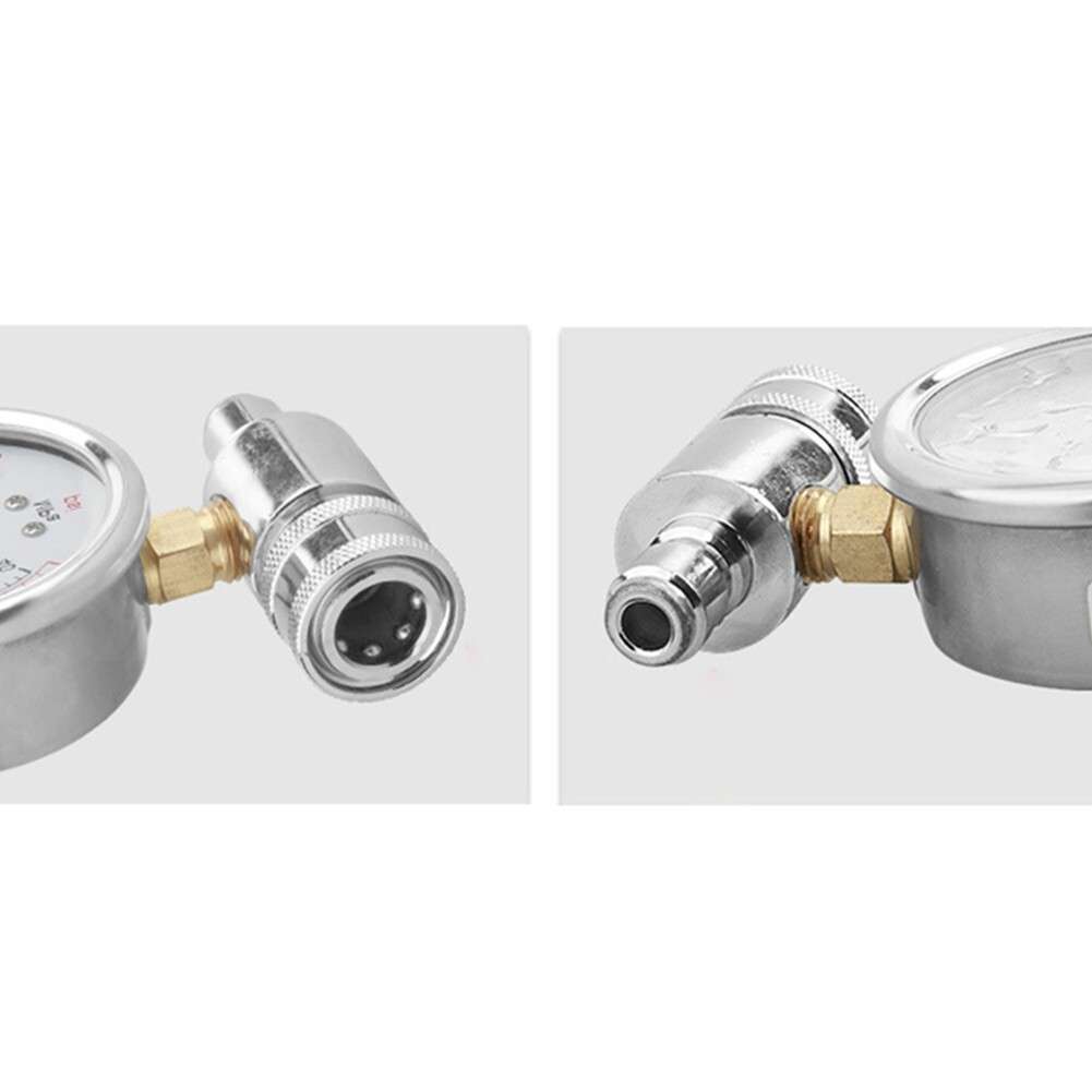 6000 PSI Car Pressure Washer Gauge With 3/8 Inch-Quick Connect Socket And-Plug