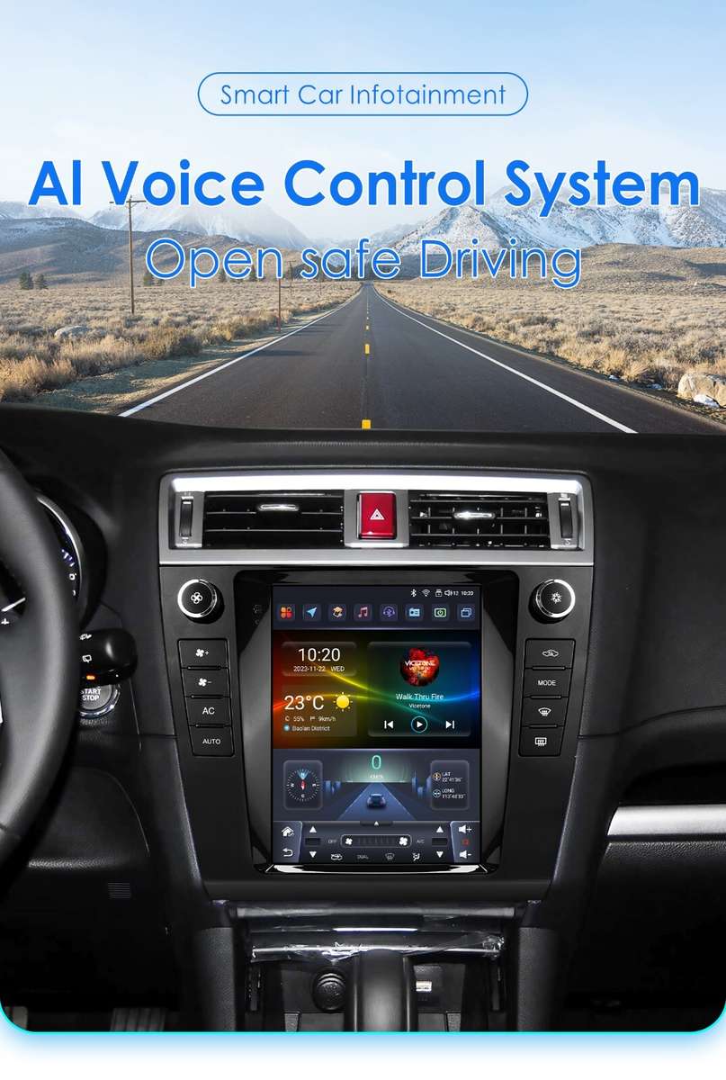 9.7" For Subaru Legacy Outback 2015-2018 Carplay Android Car Stereo SWC WIFI 32G