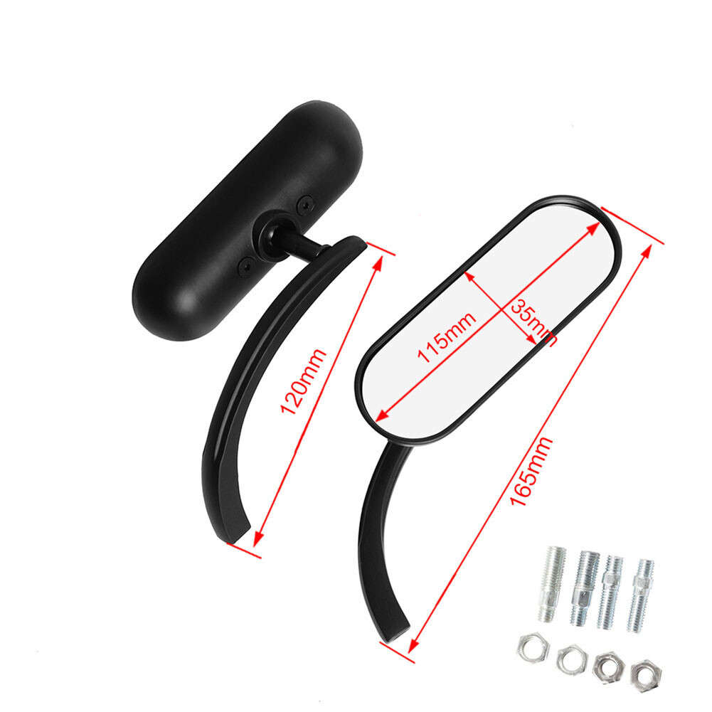 Motorcycle Mini Oval Mirrors For Harley Davidson Street Glide Special FLHX