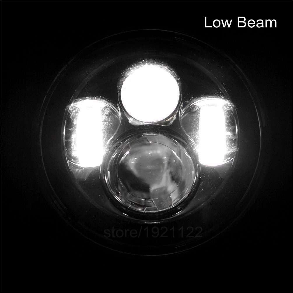 For Harley Touring Electra Glide 7" LED Projector Headlight + Passing Lights