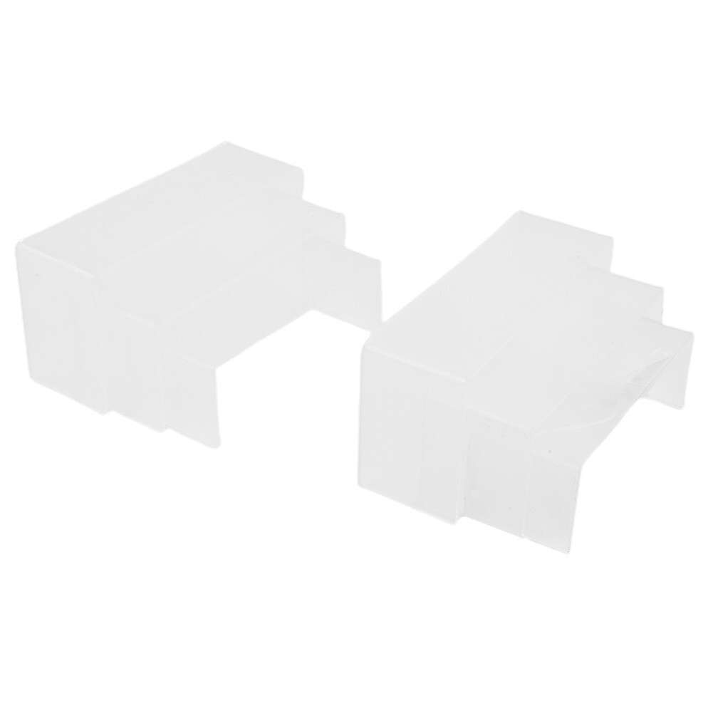 6pcs Acrylic Display Risers, Clear Rectangle Stands Shelf For Display