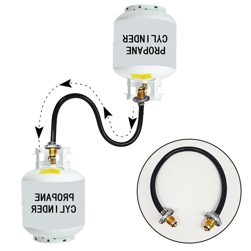 60cm Propane Cylinder Tank Refill Adapter Hose Quick And Easy-Refilling Parts