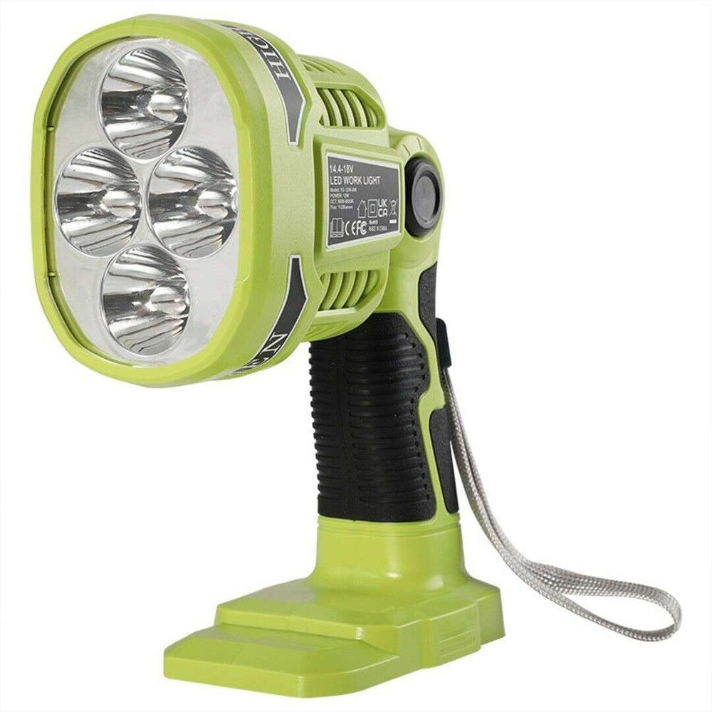 1120LM Flashlight Spotlight LED Work light Emergency Light for Ryobi ONE+ 18V