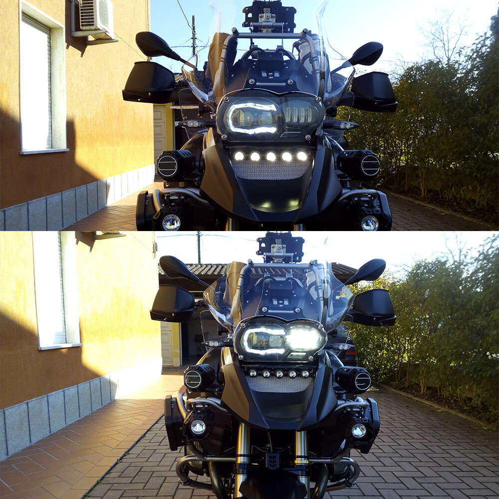 For R1200 GS 2005-2012 R1200GS Adventure 2006 2007-2013 LED Headlight DRL Hi/Lo