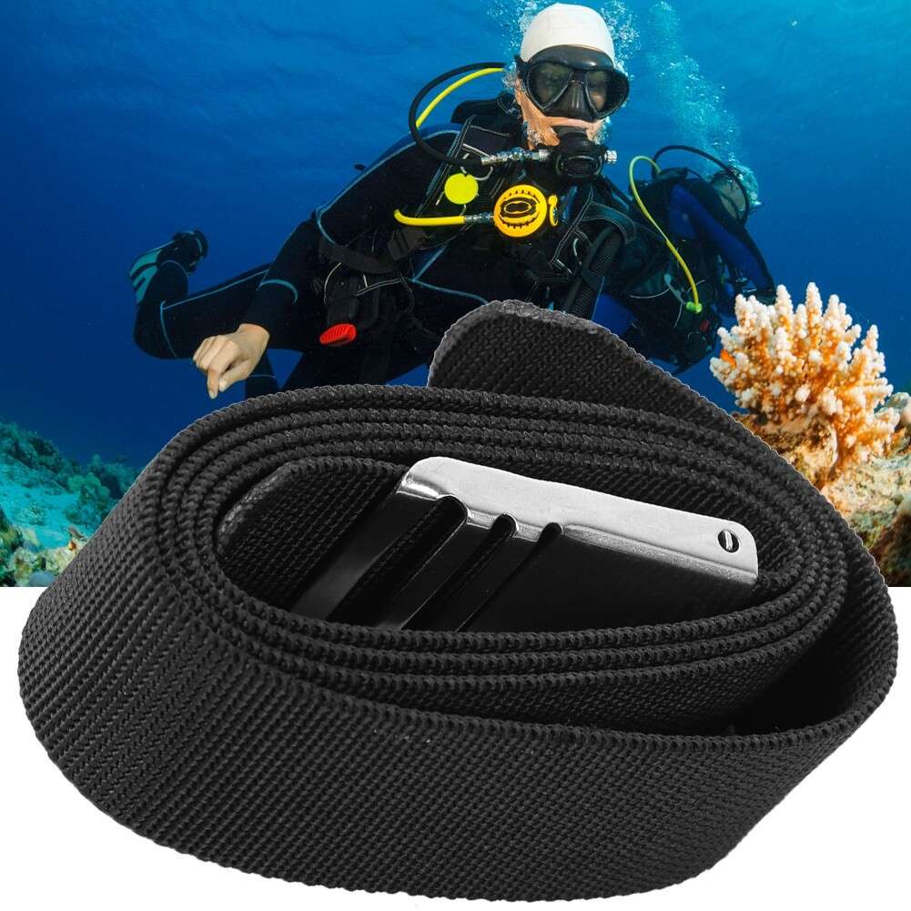 Diving Scuba Weight Belt Waist Belt With Quickease Stainless Steel Buck CW