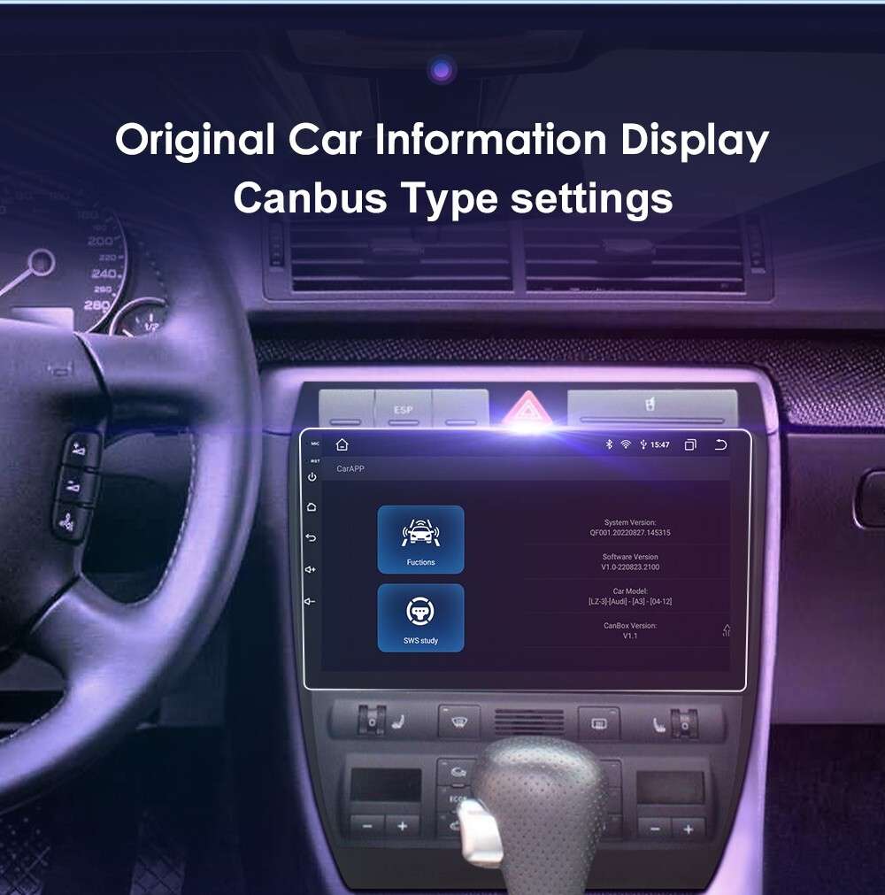 For 2004 Audi A6 C5 S6 Android 12 Car Stereo Radio GPS SatNav Wifi CarPlay 4+64G