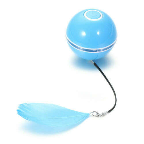 Smart Rechargeable Interactive Cat Toy Colorful LED Self Rotating Catnip Ball