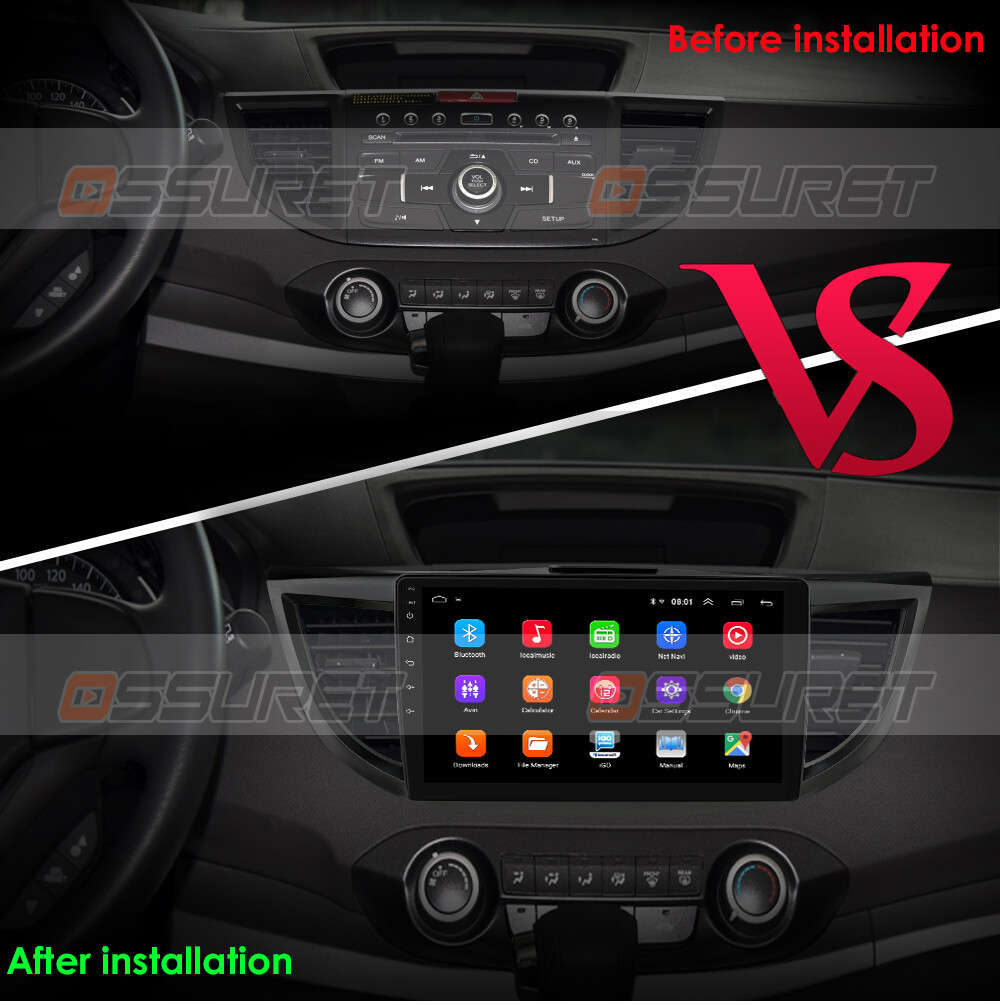 10.1" Android Car Stereo Radio CarPlay 2+32G BT GPS WIFI For Honda CRV 2012-2016