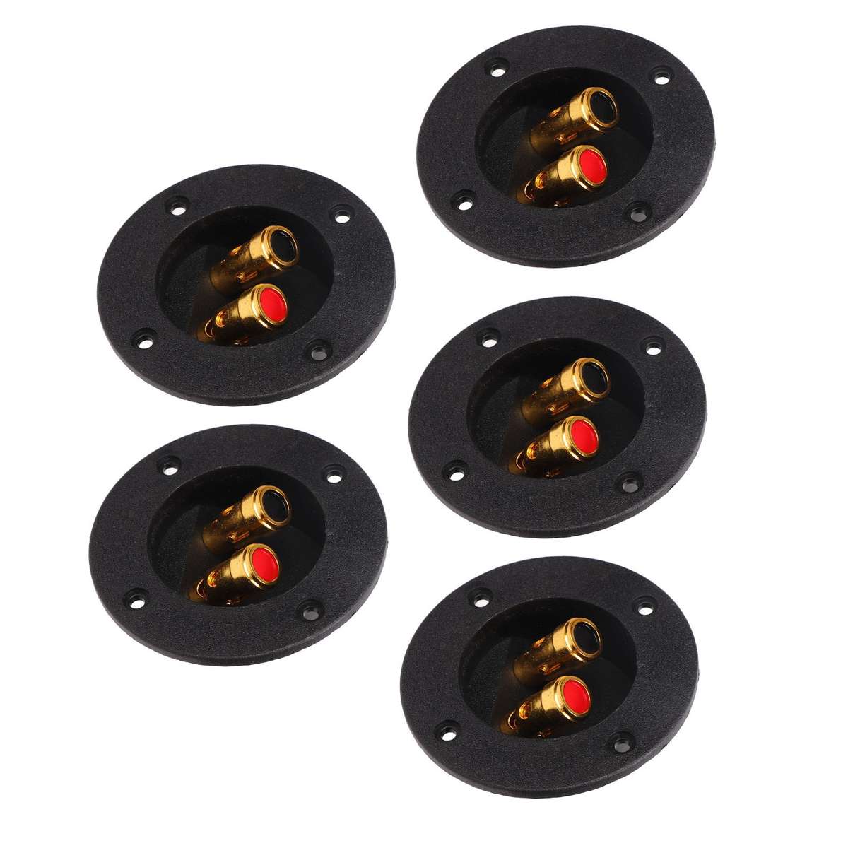 5Pcs 2 Way Stereo Speaker Box Terminal Cup Double Binding Posts For Car RV Y CHW