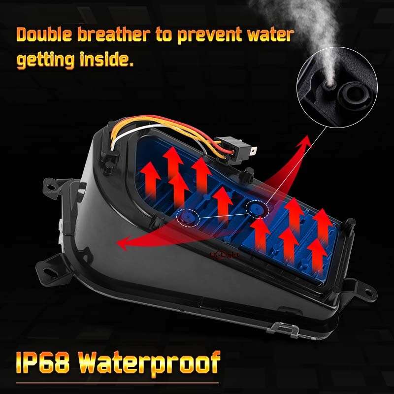 for Polaris RZR XP 1000/4 1000/XP Turbo/Turbo S /4 turbo /900 LED Headlight