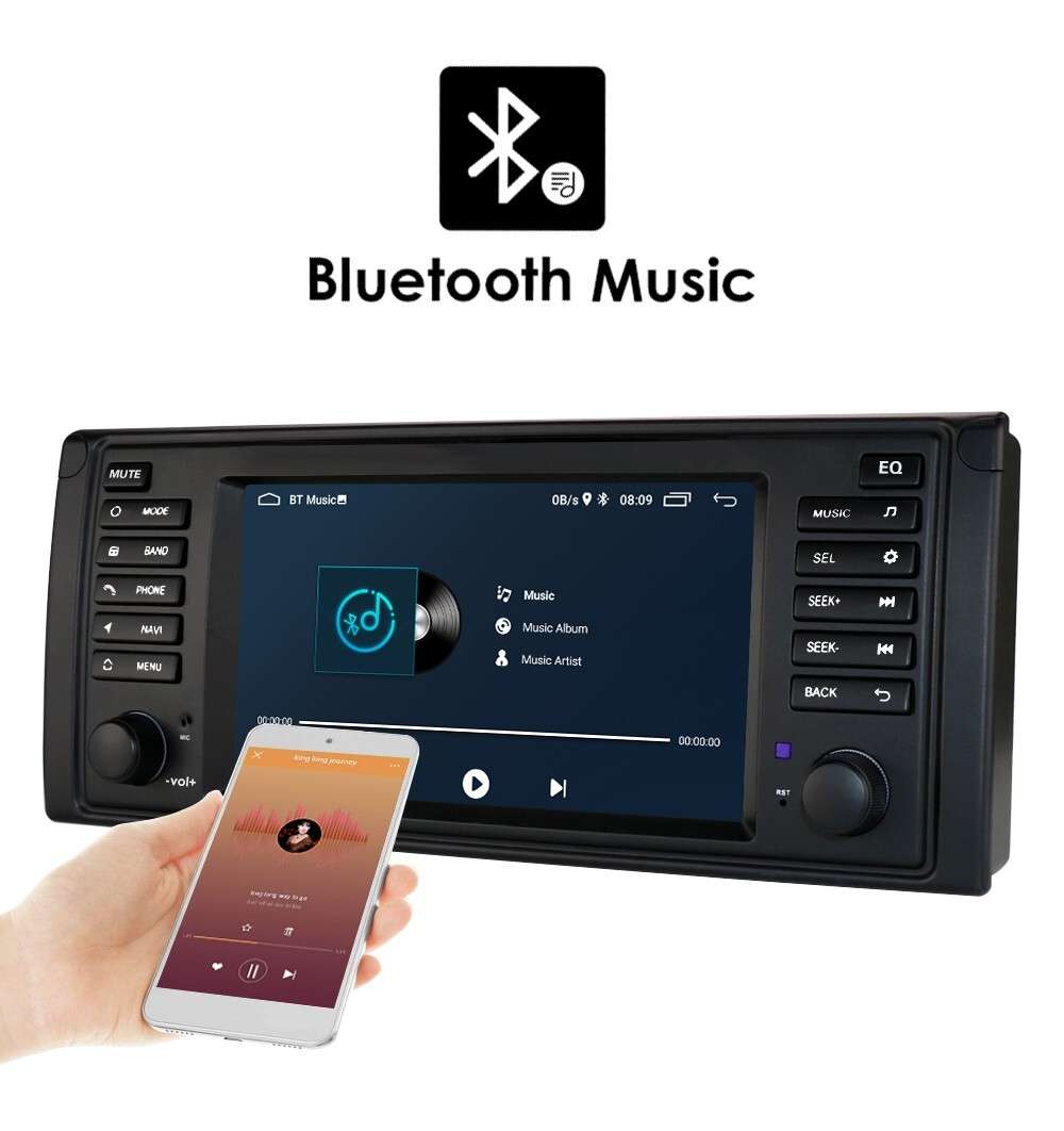For BMW E53 X5 E39 Car Stereo WiFi 7" Android 12 Radio GPS Navigation BT CarPlay
