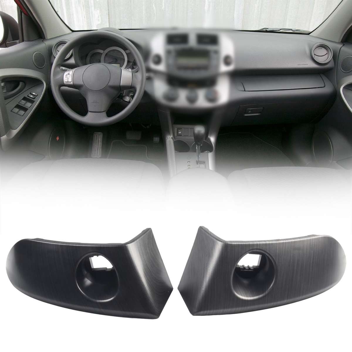 Pair Center Instrument Cluster Finish Panel Trim For Toyota For Rav4,2006-2012